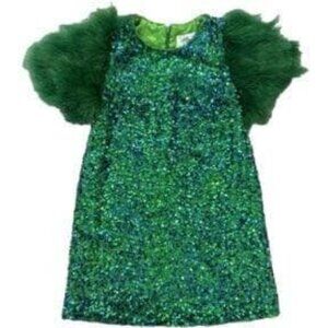Lola + the Boys Green Sequin Dress